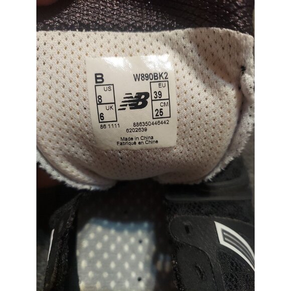 Womens US New Balance Running Course Black W890BK2 Size 8 - Picture 6 of 8